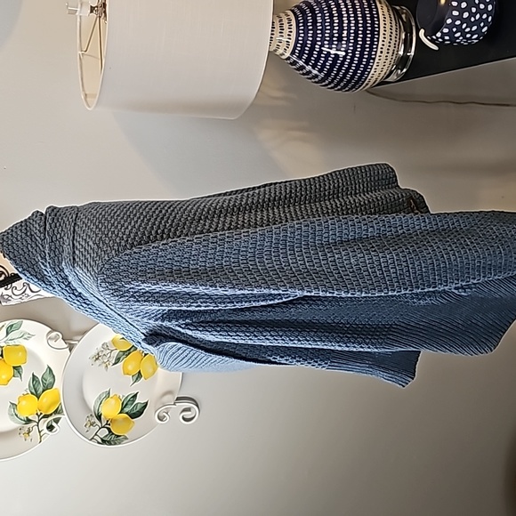 Matilda Jane Envision This Wrap thick knit blue cardigan sz XL - Picture 4 of 7